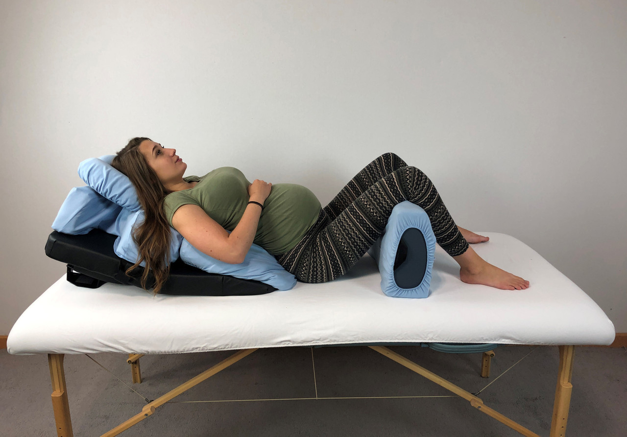 Amethyst Lake Pregnancy Massage Cushion, Prenatal Bolster Full  Body Relaxing, Prenatal Pregnancy Positioning System, Ideal Cushion to  Release Lower Back Pain. : Baby