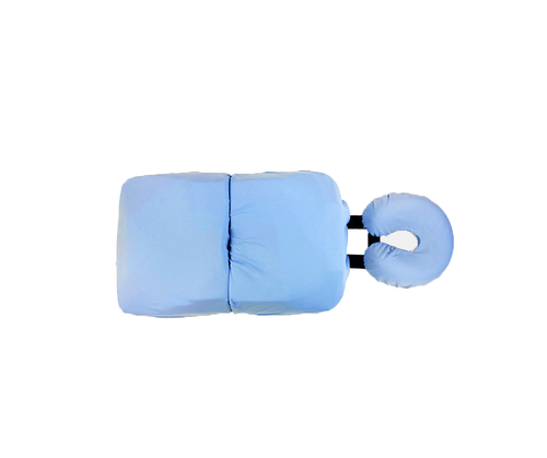 The 3-Piece bodyCushion Cotton Cover Set includes cotton covers for the Face, Chest, and Pelvic Supports.