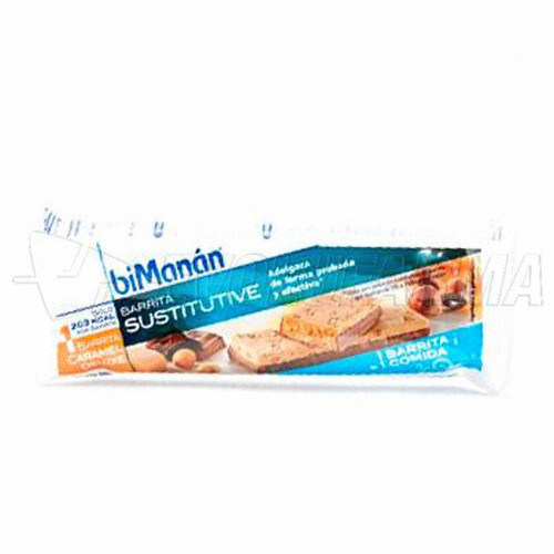 Bimanan barrita sabor caramelo. snack de 58 g.