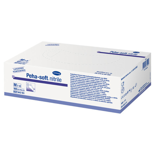 Hartmann peha-soft nitrilo 100 UDS talla l (8-9)