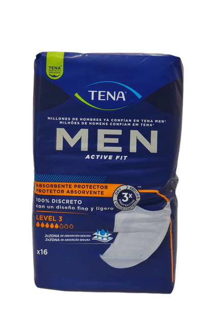 TENA FOR MEN LEVEL 3 16 UND.            