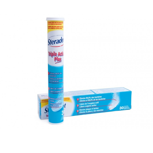 Steradent triple action original 30 comprimidos