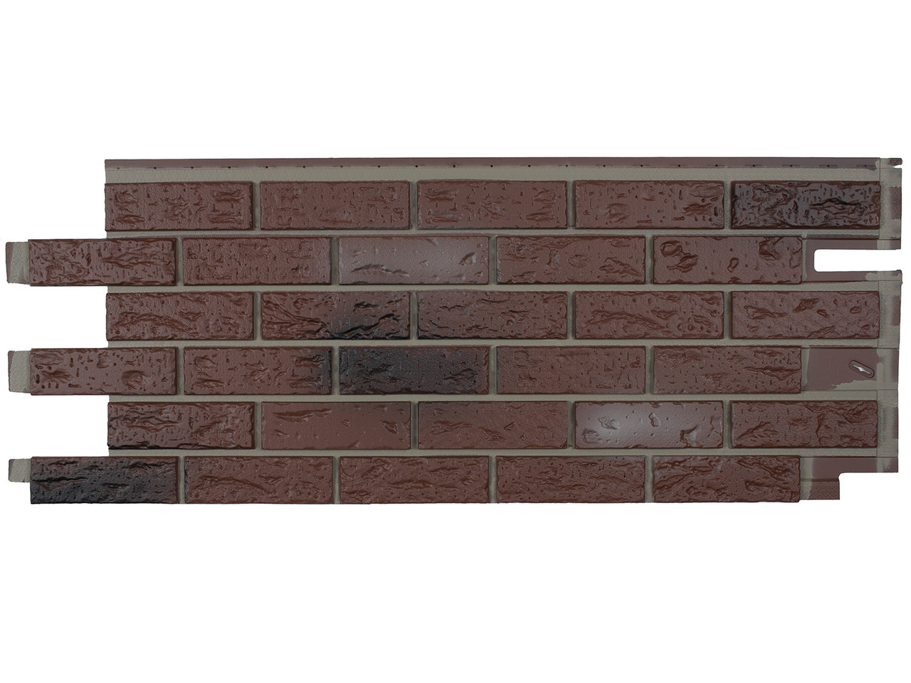 Hand-Laid Brick Siding Panels in Old Red Blend