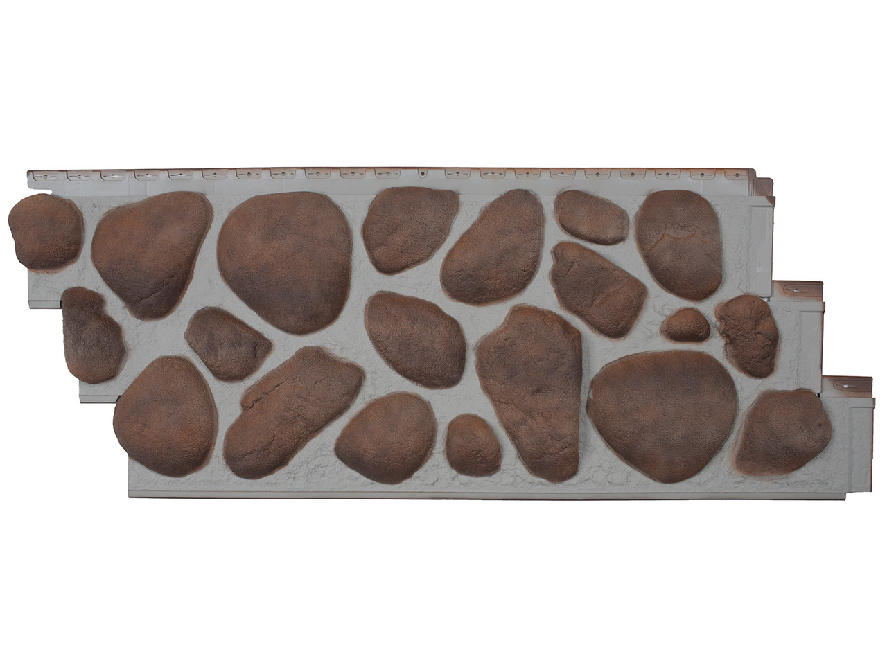 River Rock Fake Rock Wall Panel Sample