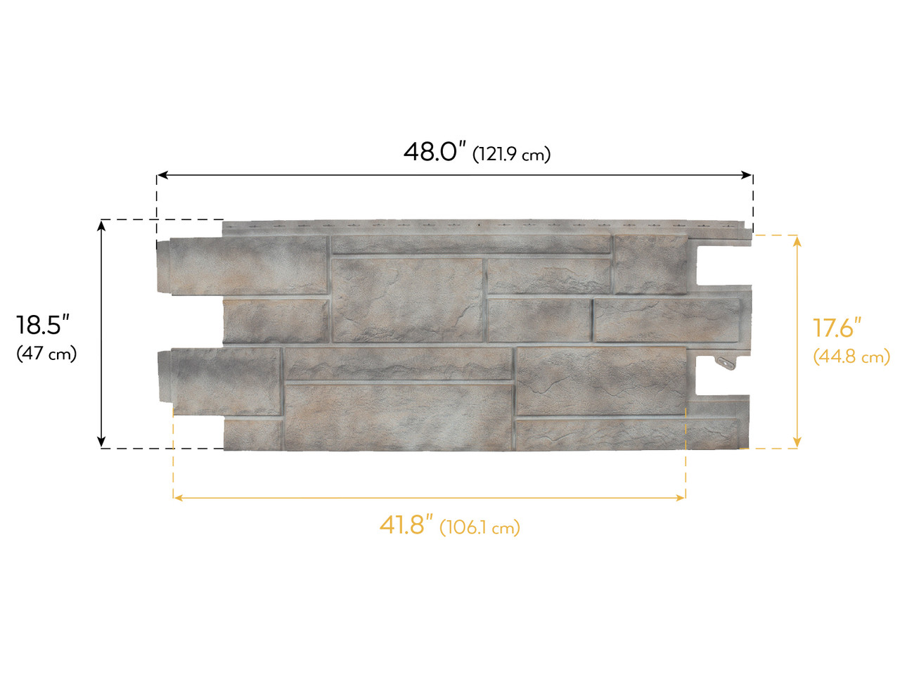NovikStone PHC Premium Hand Cut Stone Siding Panels