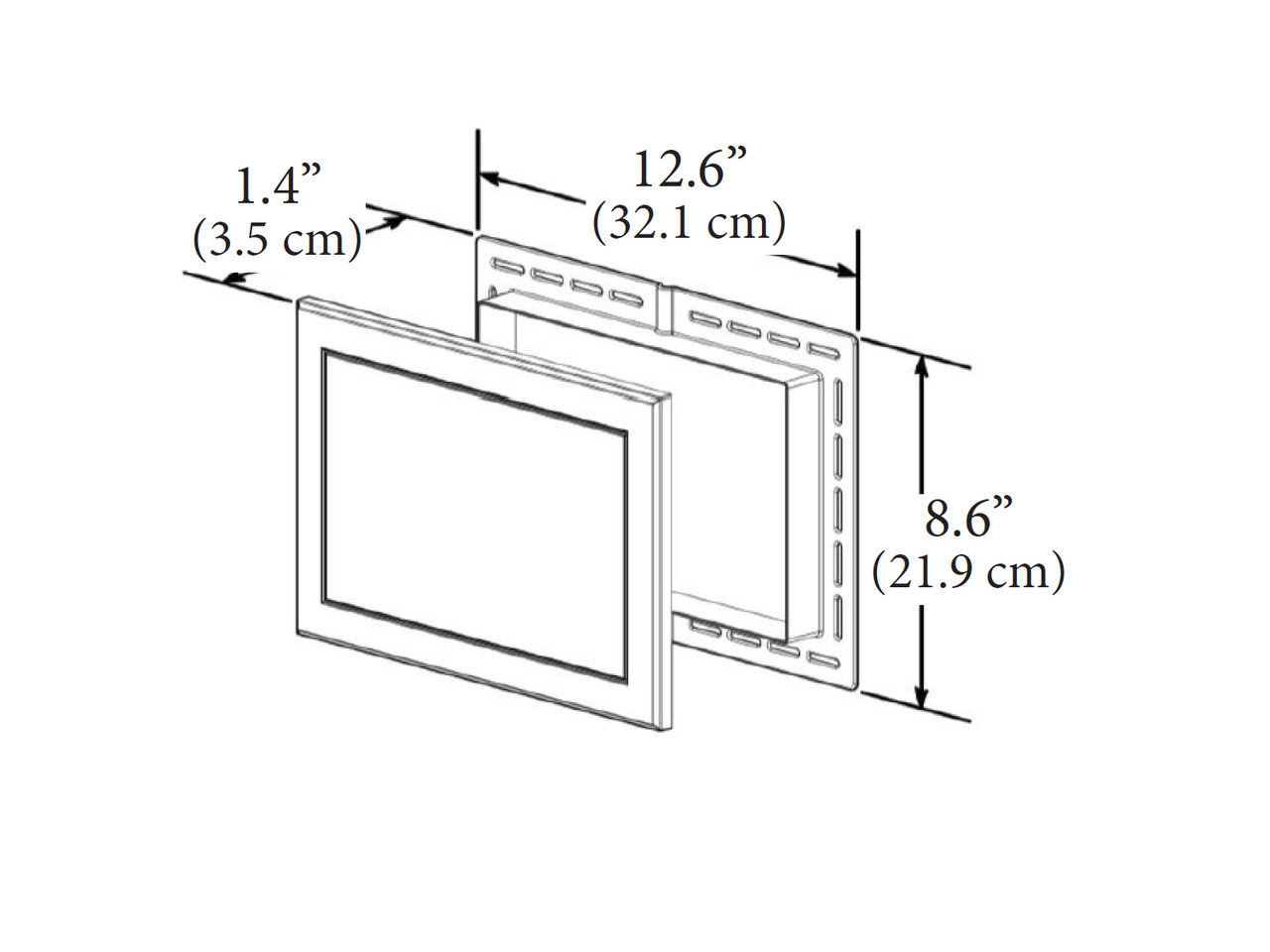 大型USA地図 外寸約1450mm x 1050mm NovikBlock Jumbo Mounting Block For Siding | AZ Faux Beams