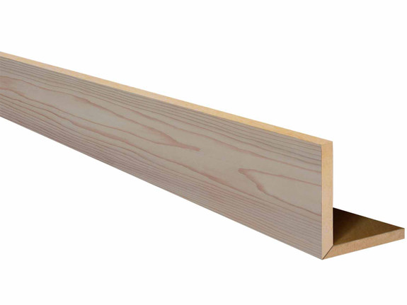 Smooth Natural Wood L-Header