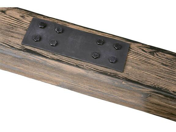 4" Wide Faux Iron Beam Plate