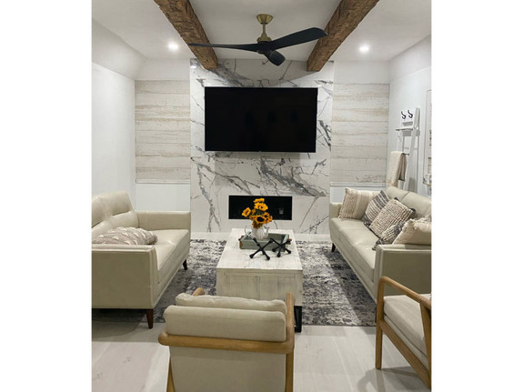 Old Tuscan Beams in Cappuccino