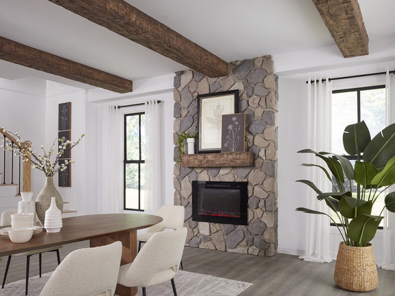 Old Tuscan Beams in Cappuccino