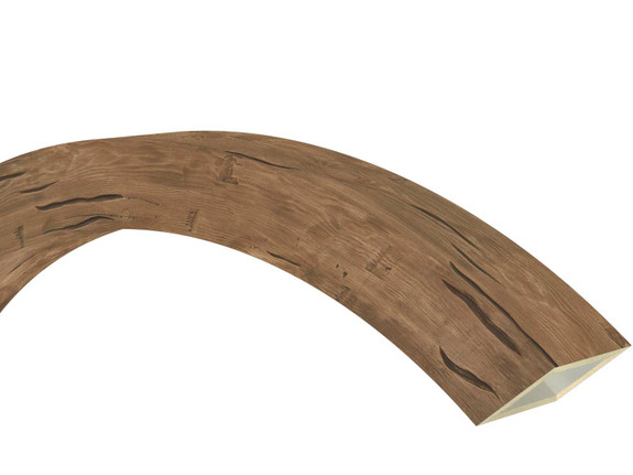 Hewn Faux Wood Arched Beam