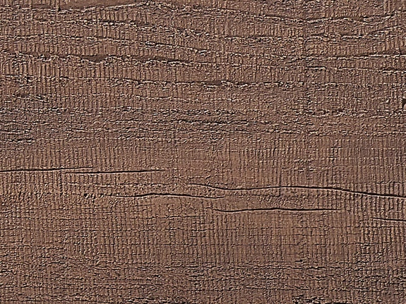 Closeup of Saw Cut Faux Wood Arched Beam