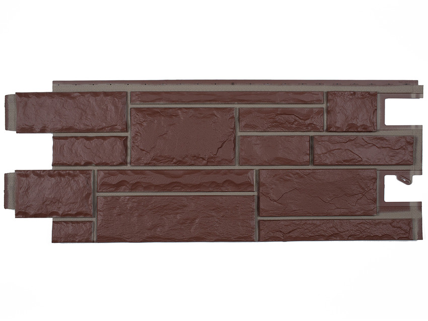 Hand-Cut Faux Stone Siding Panels in Mountain Blend