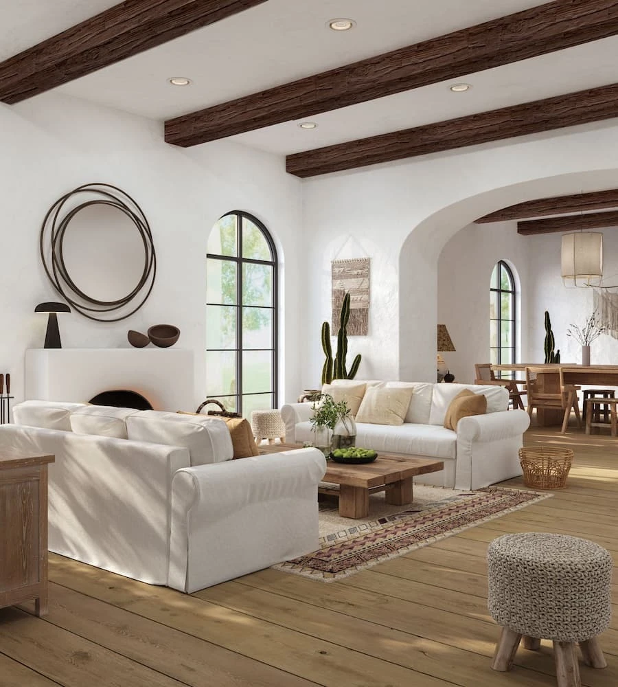 Band Sawn Faux Wood Beam in Espresso Brown