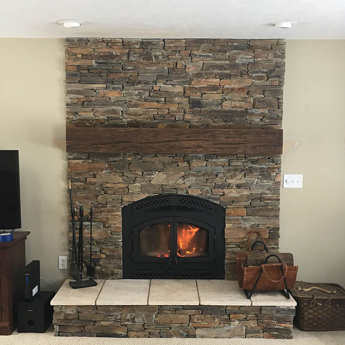 Old Tuscan Mantel Fireplace