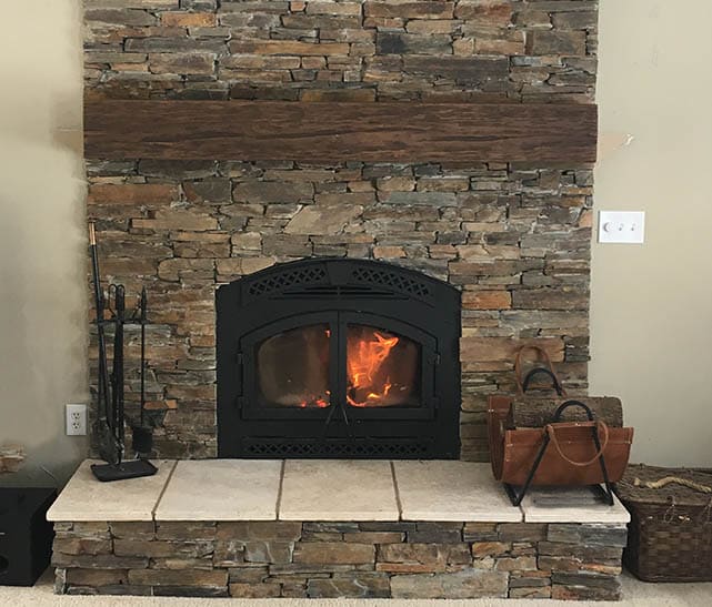 Bring your fireplace to life with faux wood mantels