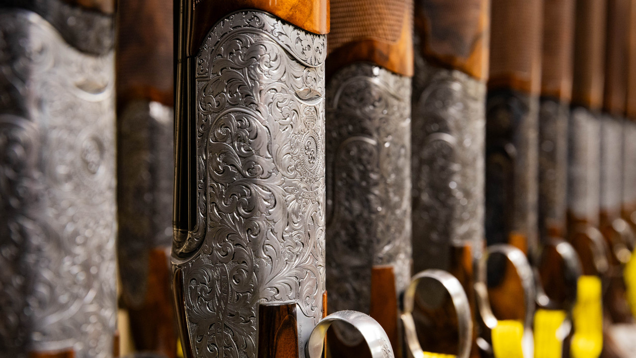Row of Rizzini Regal Royal Special Shotguns