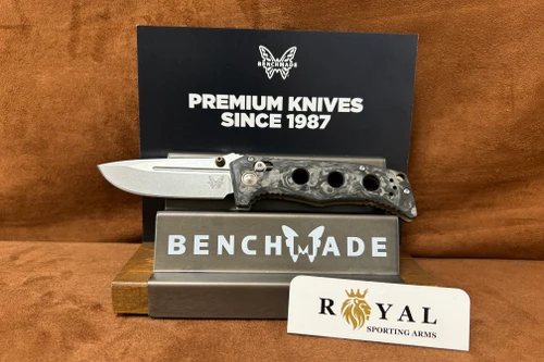 Benchmade 273-03 Mini Adamas® AXIS® Folding Knife | MagnaCut Drop-Point | Marbled Carbon Fiber