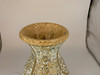 Zorigs Floor Vase, 18 Inch Mosaic Vase – Tall Cylinder Made of Terracotta with Yellow Tan Glass Mosaic Pieces – Handcrafted Decorative Home Décor Accent Piece for Bedroom, Living Room, Office