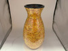 Zorigs Floor Vase, 24 Inch Mosaic Vase – Tall Cylinder Made of Terracotta with Orange Glass Mosaic Pieces – Handcrafted Decorative Home Décor Accent Piece for Bedroom, Living Room, Office