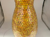 Zorigs Floor Vase, 24 Inch Mosaic Vase – Tall Cylinder Made of Terracotta with Orange Glass Mosaic Pieces – Handcrafted Decorative Home Décor Accent Piece for Bedroom, Living Room, Office