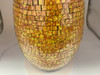 Zorigs Floor Vase, 24 Inch Mosaic Vase – Tall Cylinder Made of Terracotta with Orange Glass Mosaic Pieces – Handcrafted Decorative Home Décor Accent Piece for Bedroom, Living Room, Office