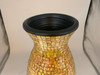 Zorigs Floor Vase, 24 Inch Mosaic Vase – Tall Cylinder Made of Terracotta with Orange Glass Mosaic Pieces – Handcrafted Decorative Home Décor Accent Piece for Bedroom, Living Room, Office