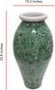 Zorigs Floor Vase, 24 Inch Mosaic Vase – Tall Cylinder Made of Terracotta with Green Glass Mosaic Pieces – Handcrafted Decorative Home Décor Accent Piece for Bedroom, Living Room, Office