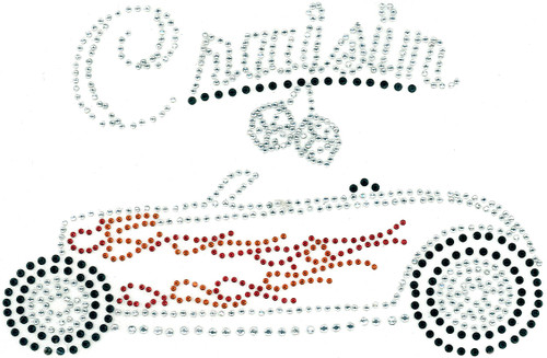 Cruisin' Hot Rod Iron-On Design (S2717).