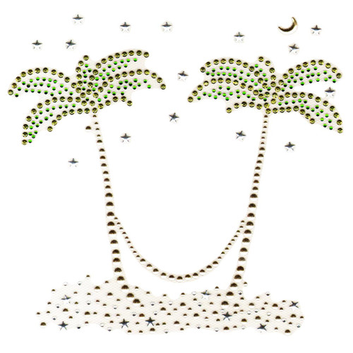 Two Palm Trees with a Hammock (S8827)