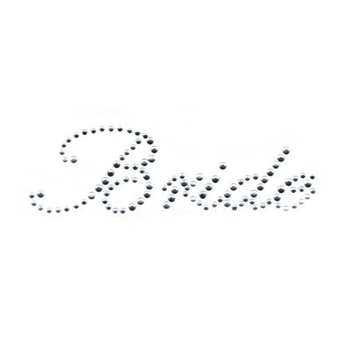 Wedding Bride Bridal Party Rhinestone Iron On Design