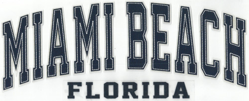 Double-line 2-Layer Top w/Running Stitch & 1-Layer Bottom Iron-On Patch (AP10002-MIB-XX).