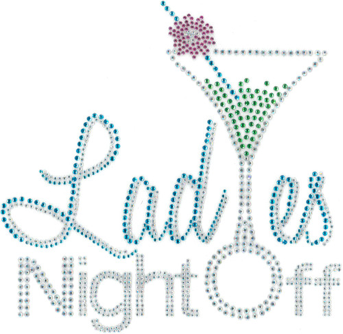 "Ladies Night Off" with AB Clear stones shown (S1022365-AB).