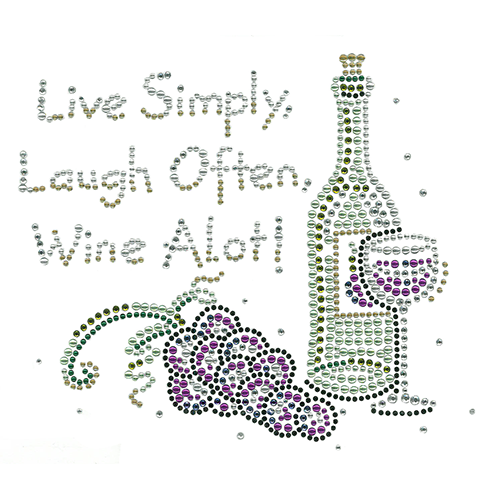 S4590 - Live Simply, Laugh Often, Wine A Lot!