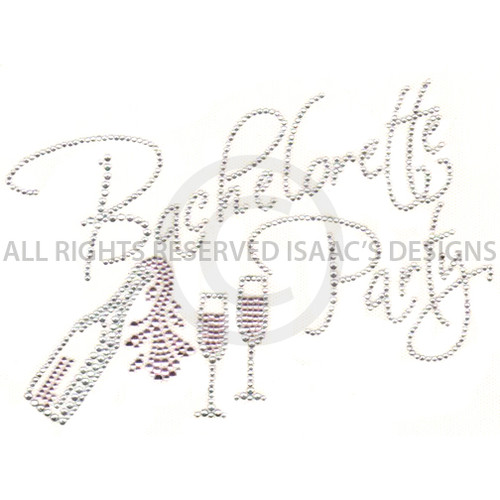 S6350- BACHELORETTE PARTY, CLEAR AND PINK, PHRASE, PHRASES, DRIN