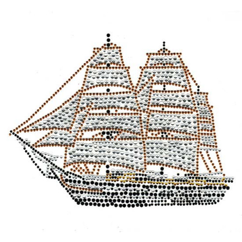 Tall Ship Iron-On Design (S1712).