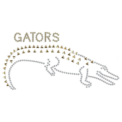 Single Large Alligator Iron-On Design (S101115LG).