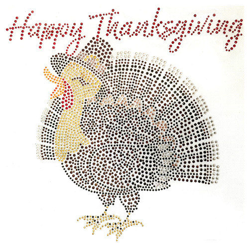 Thanksgiving Turkey Iron-On Design (S105052).