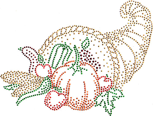 Cornucopia Iron-On Design (S101280).