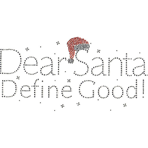 Dear Santa Iron-On Design (S100455).