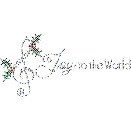 Joy to the World Iron-On Design (S100459).