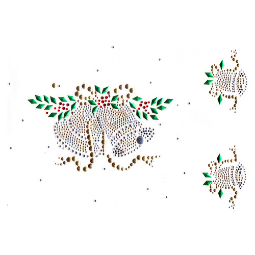 Holiday Golden Bells Set Iron-On Design (S1373).