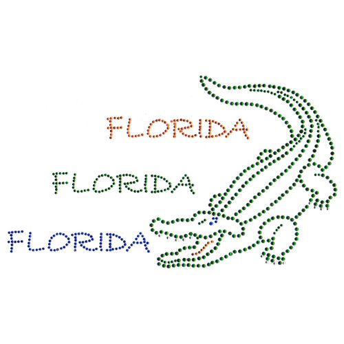 Florida Alligator Iron-On Design (S6492).