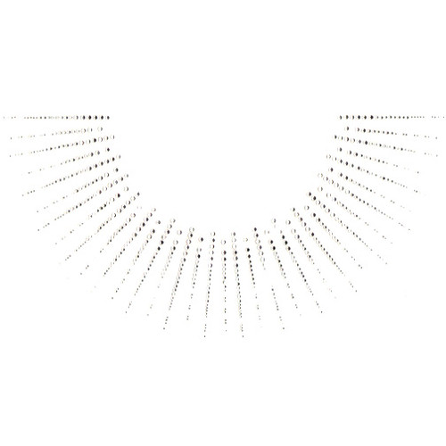 Clear Glowing Beams Scoop-Neckline Iron-On Design (S4965-CLR).