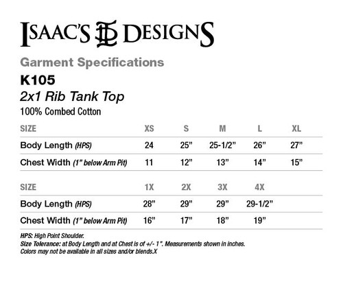 K105 Spec Sheet.