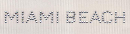 "MIAMI BEACH" All-Caps Clear Namedrop