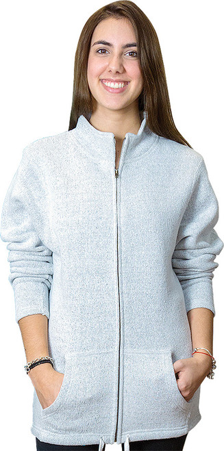 Salt & Pepper Nantucket Unisex Full-Zipper Fleece (4040-SNP).