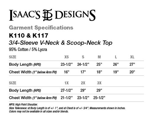 K110 & K117 Spec Sheet.