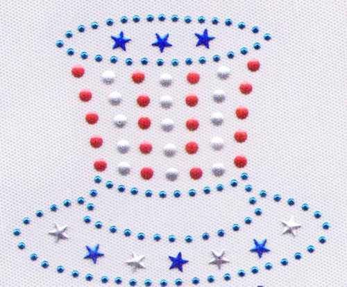 Patriotic Hat Large Size Transfer (S102078)