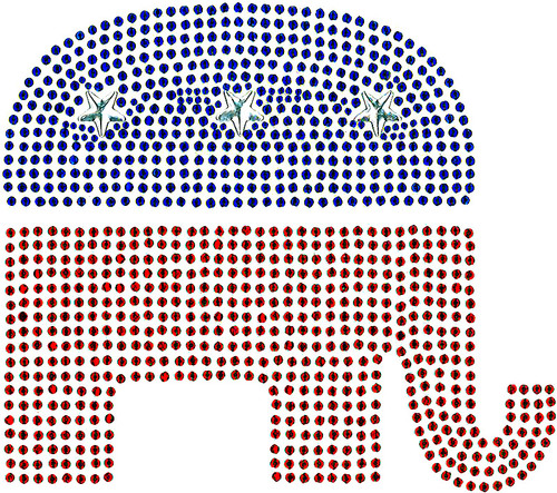Republican Party Large Elephant Transfer (S101097LG)